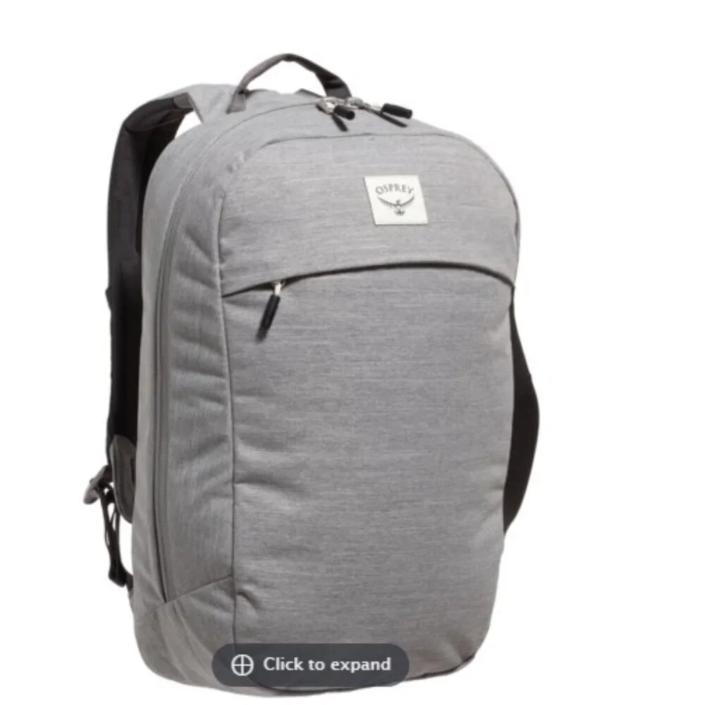 Osprey Large Arcane 20 L Daypack Backpack NWT Grey Laptop Sleeve Carry-on Size